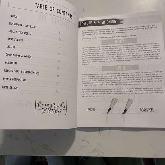 Modern Calligraphy & Hand Lettering Guide Book - Picture 3 of 3